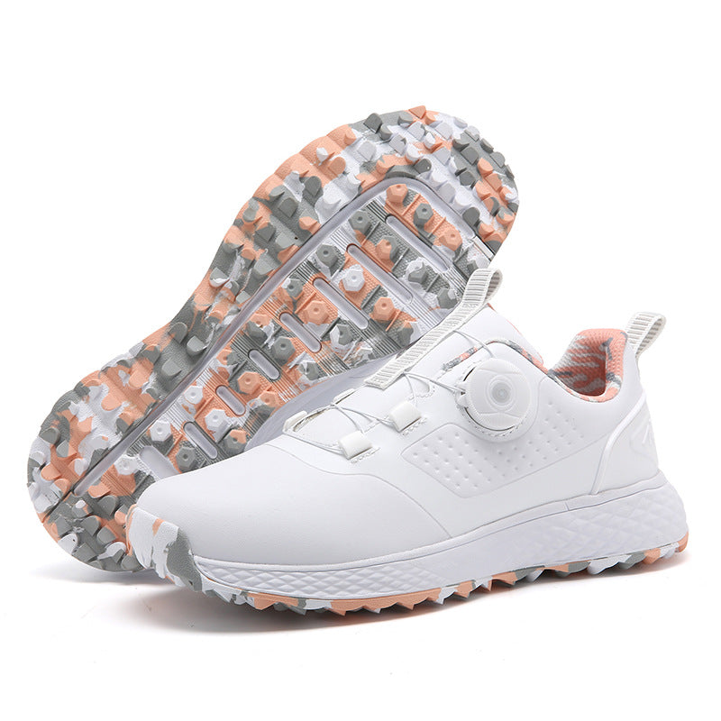 Waterproof Spiked Golf Shoes Couple Track Shoes