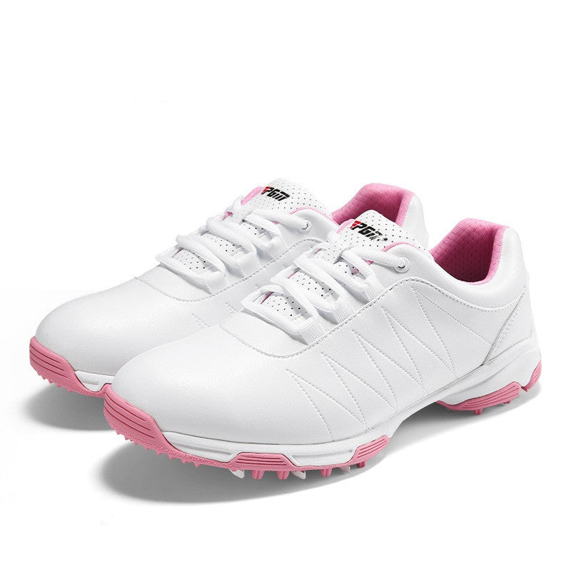 Women’s Waterproof Anti-Slip Golf Sneakers Spin Button Shoes
