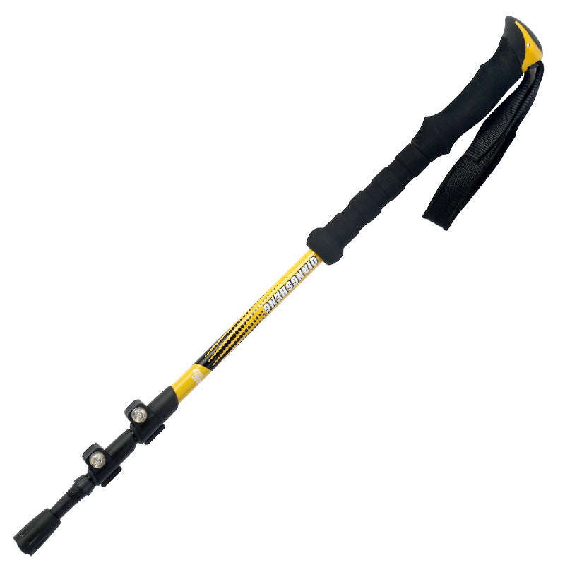 Telescopic External Lock Straight Handle Trekking Pole