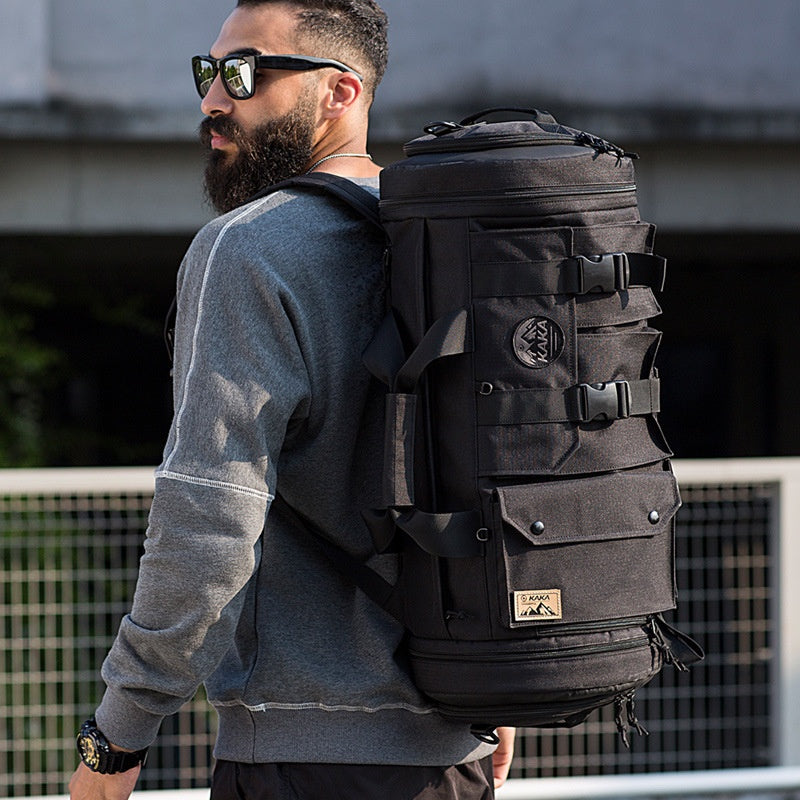 Men's Large Capacity Hiking Backpack Outdoor Travel Bag