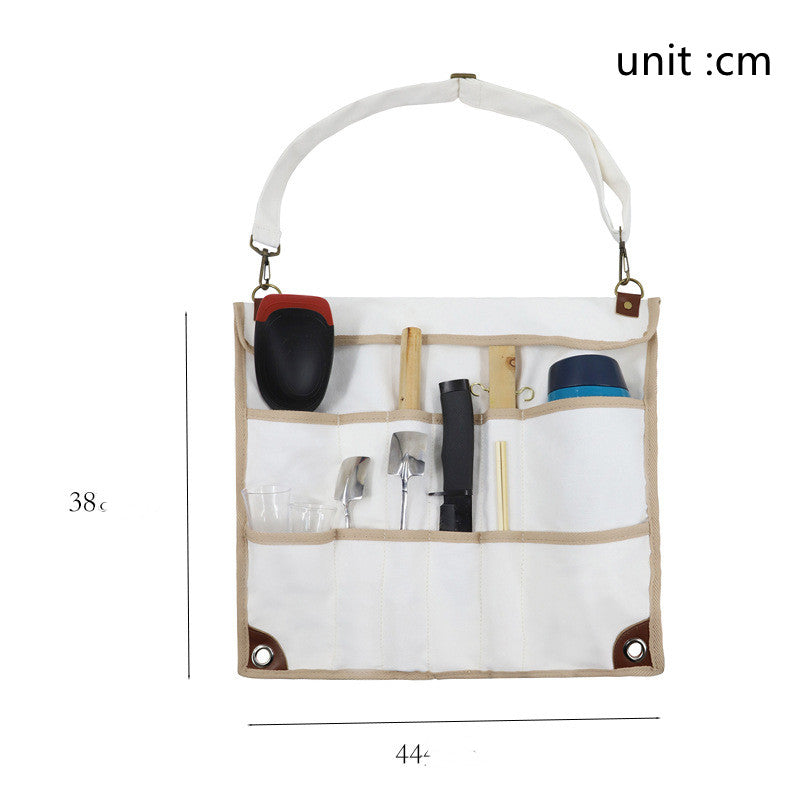 Camping Tableware Set Foldable Hanging Cookware Utensil Bag