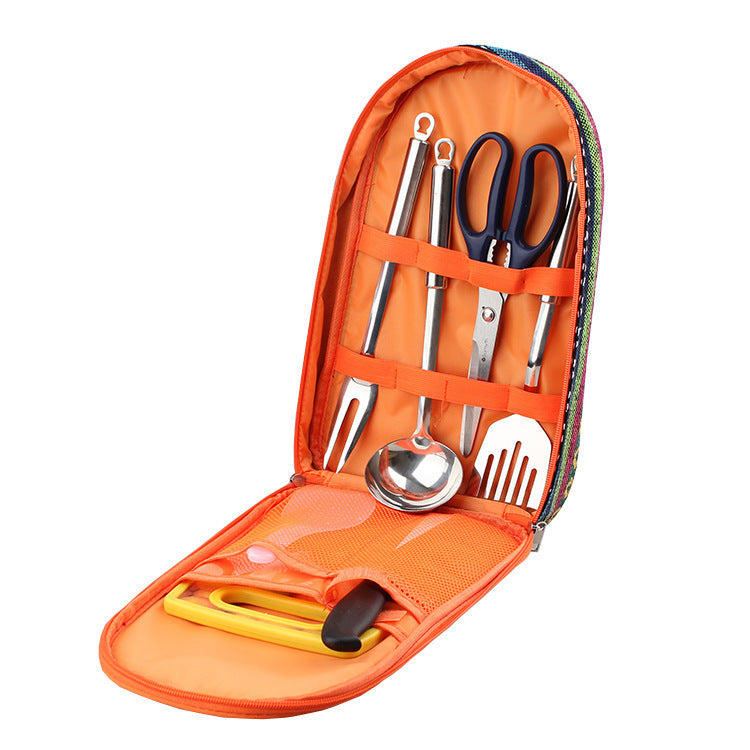 BBQ Cookware Set Chopping Board Knife Set Outdoor Supplies