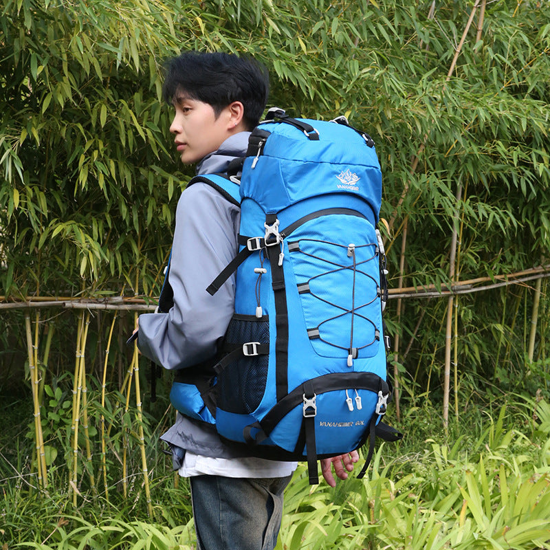 60L Large Capacity Hiking Backpack Outdoor Camping Travel Bag