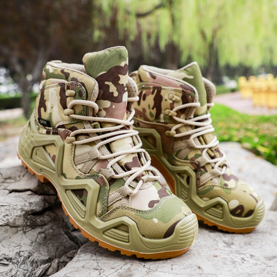 Mid Top High Top Military Combat Hiking Boots