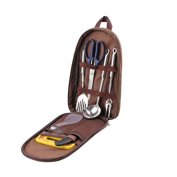 BBQ Cookware Set Chopping Board Knife Set Outdoor Supplies