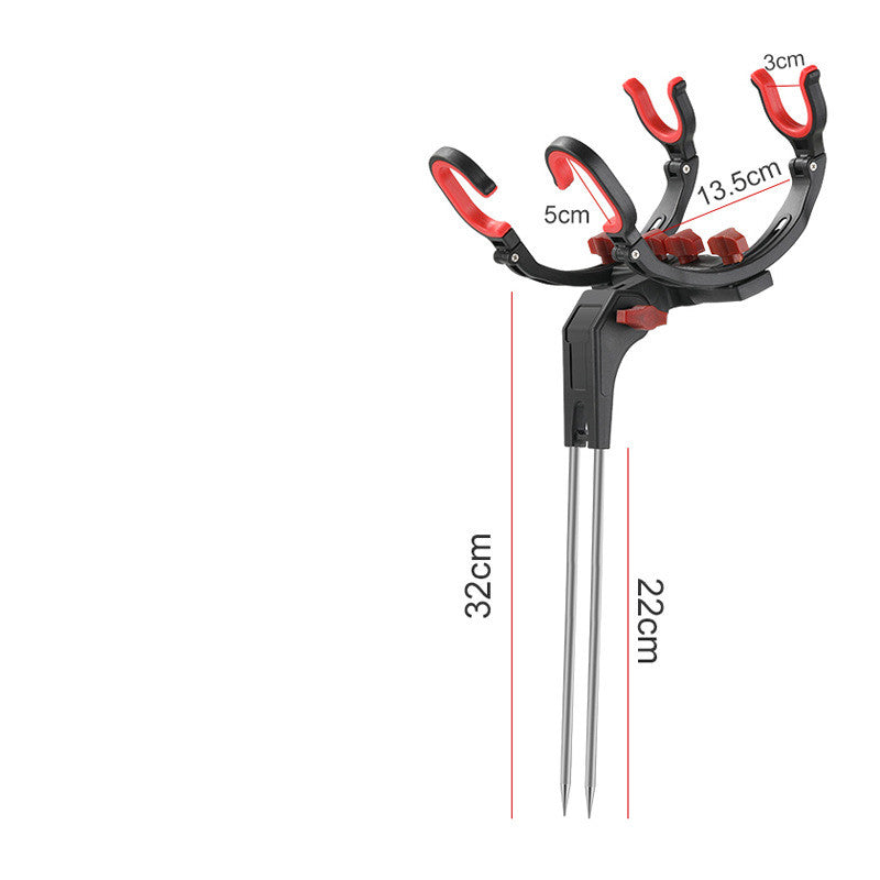 Steel Fishing Rod Holder Bracket Anti-Rust Tackle Stand
