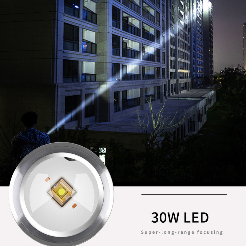 Rechargeable Waterproof Laser UV LED Camping Flashlight Pocket Lamp