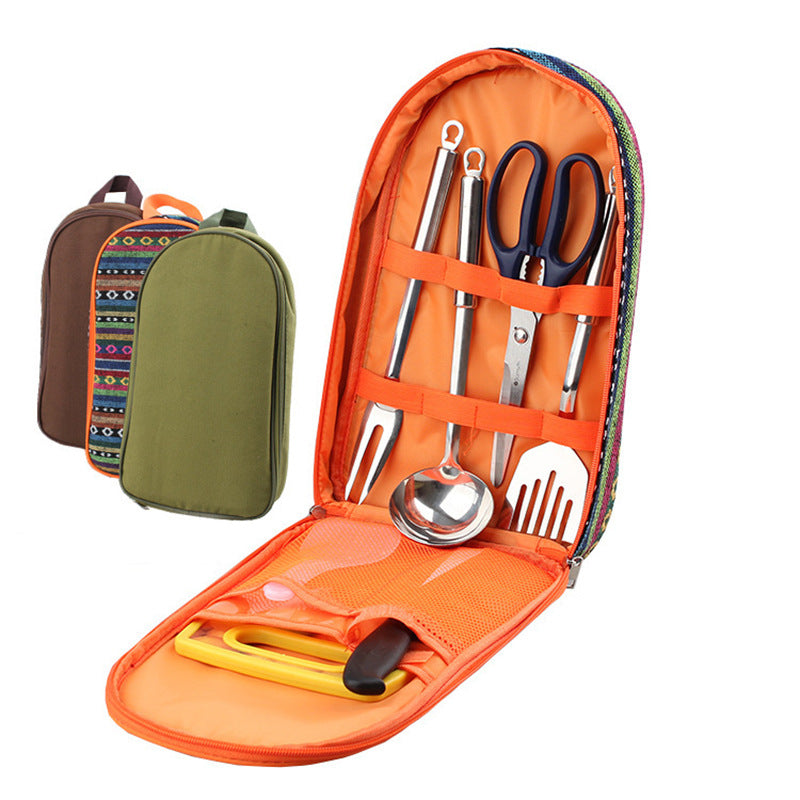 BBQ Cookware Set Chopping Board Knife Set Outdoor Supplies