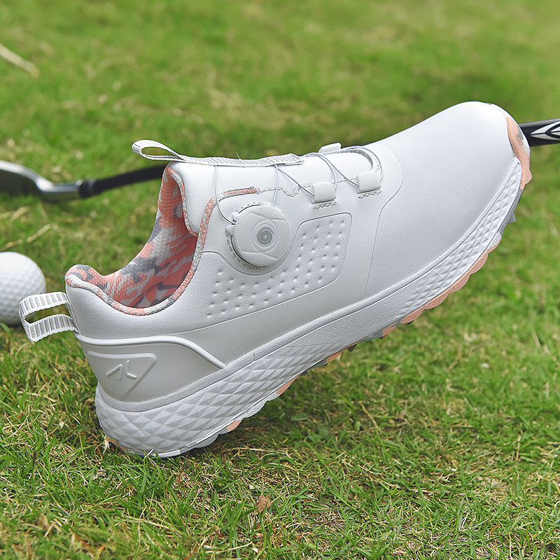Waterproof Spiked Golf Shoes Couple Track Shoes