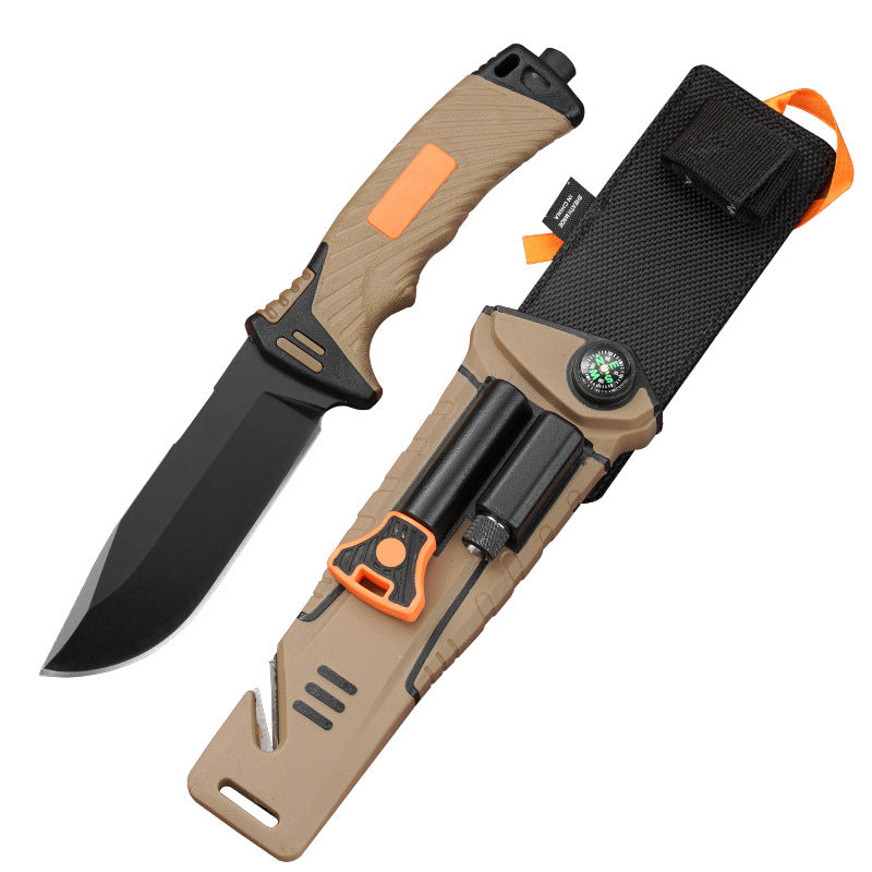 Outdoor High Hardness Tactical Straight Knife Self Defense Knife